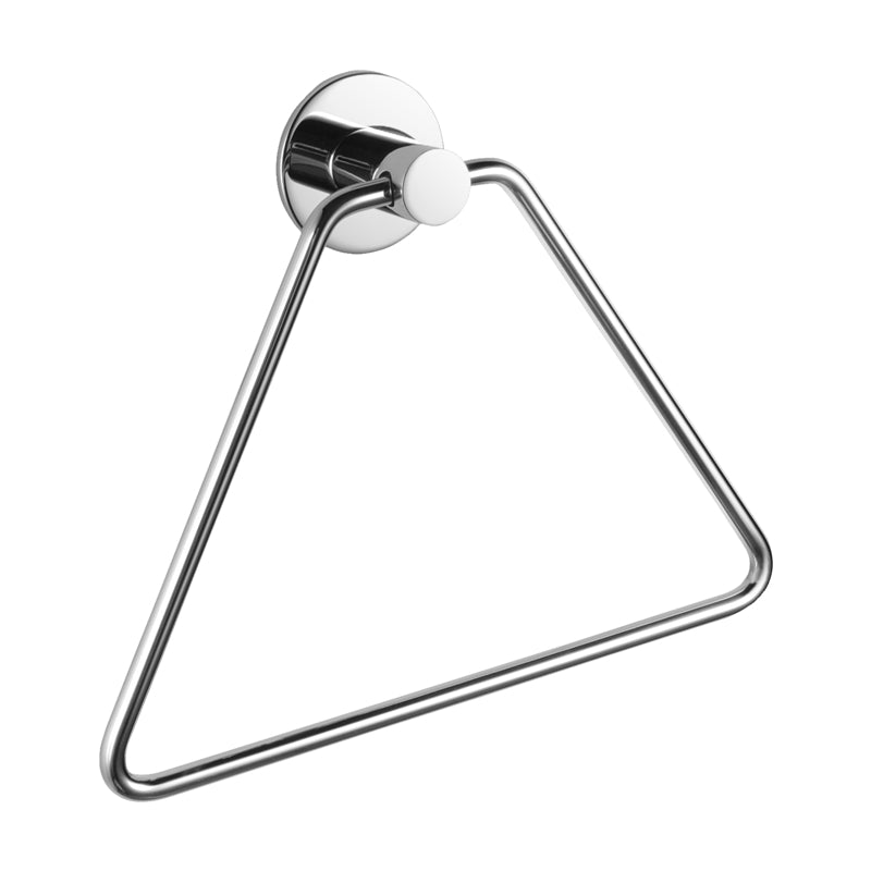 Zevi Self Adhesive Round Chrome Hand Towel Holder 304 Stainless Steel Drill Free Bathroom Products