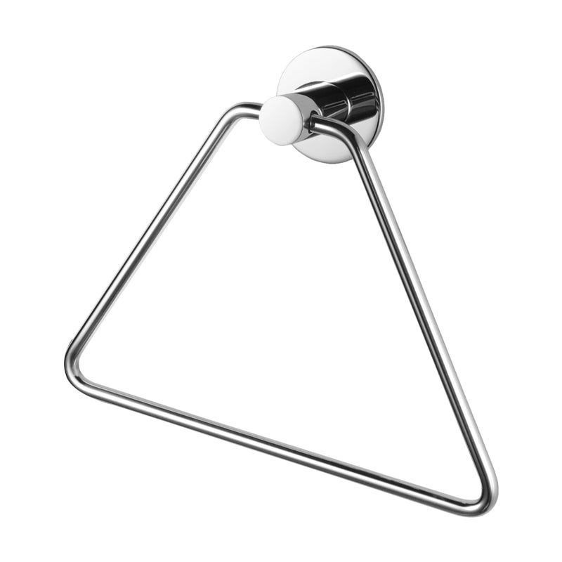 Zevi Self Adhesive Round Chrome Hand Towel Holder 304 Stainless Steel Drill Free Bathroom Products