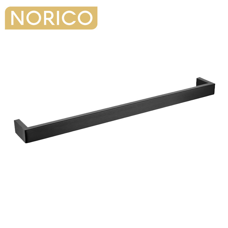 Norico Cavallo 600/800Mm Square Matt Black Single Towel Rail Stainless Steel 304 Bathroom Products