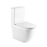 665x380x845mm Bathroom Back to Wall Toilet Suite Matt White Rimless Flushing Ceramic