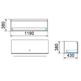 1-Drawer Wall Hung Bathroom Floating Vanity Single Bowl Multi-Colour Cabinet Only 1200Mm(Single