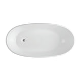 1690x775x595mm Veda Freestanding Acrylic Bathtub Slim Edge NO Overflow Variant Colour Available