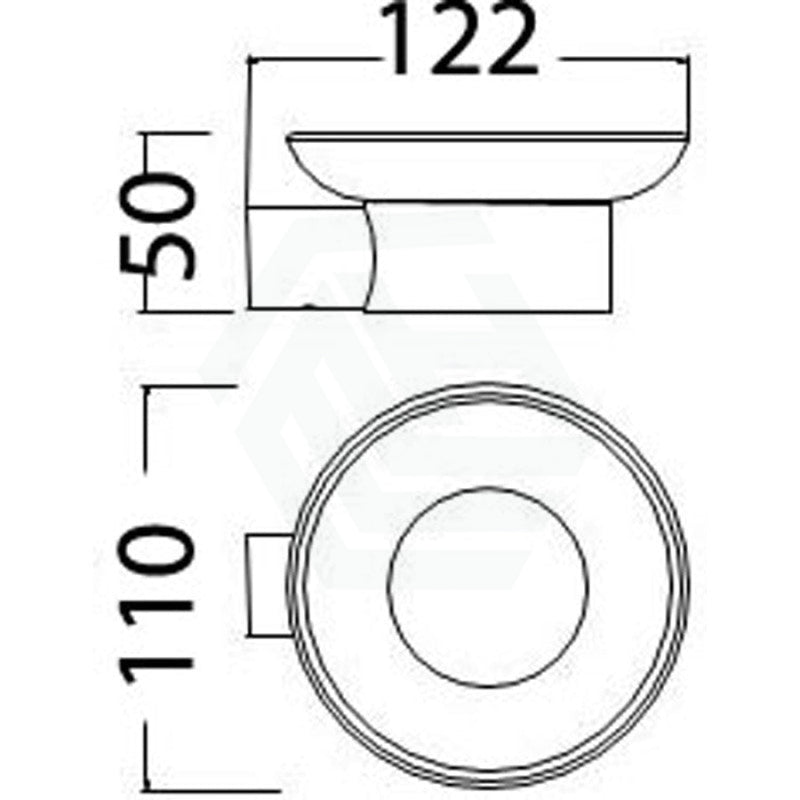 Wall Mounted Soap Dish Holder Chrome