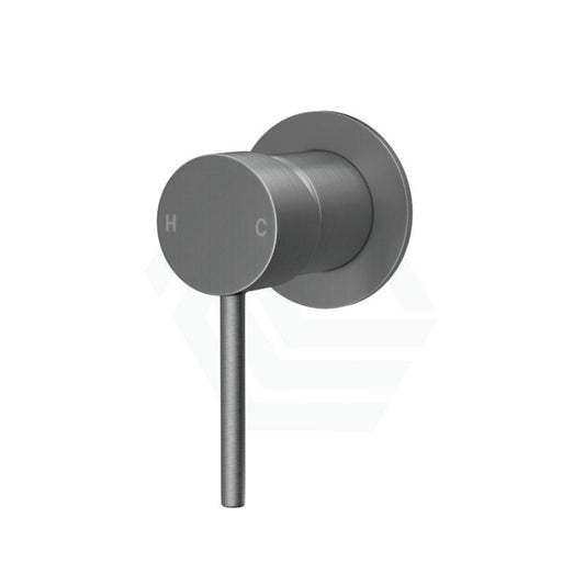 Brass Shower Wall Mixer 65mm Gunmetal Grey