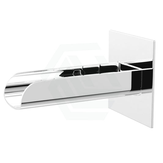 Square Brass Waterfall Bath Spout Chrome