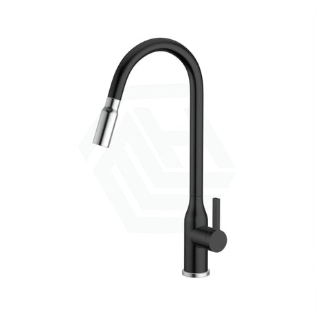 Xtravert Xpressfit Black & Bling Stainless Steel Tall Gooseneck Mini Pull Out Mixer Sink Mixers