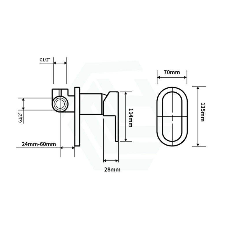 Zevi Chrome Solid Brass Wall Mixer For Bathtub And Basin Bathroom Products