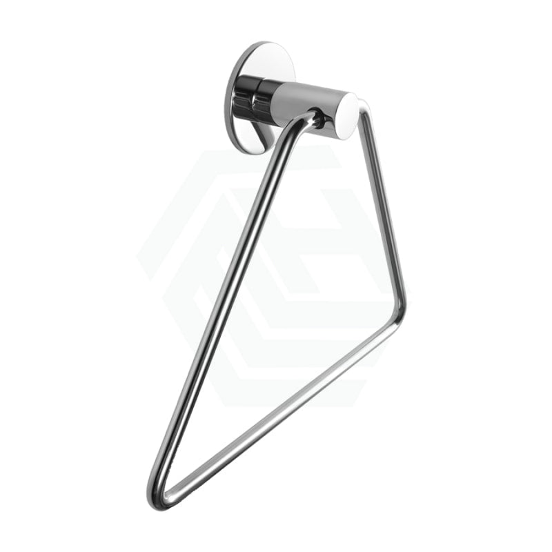 Zevi Self Adhesive Round Chrome Hand Towel Holder 304 Stainless Steel Drill Free Bathroom Products